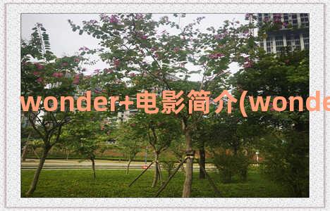wonder+电影简介(wonder电影简介 英文)